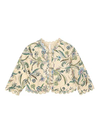 Zimmermann Kids' Printed Jacket In Cream