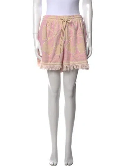 Pre-owned Zimmermann Printed Knee-length Shorts W/ Tags In Neutral