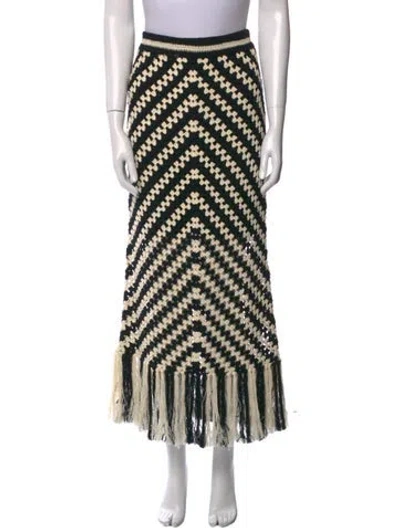 Pre-owned Zimmermann Printed Knee-length Skirt In Neutral