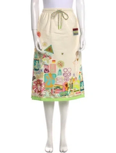 Pre-owned Zimmermann Printed Knee-length Skirt In Neutrals