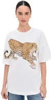 Zimmermann Printed Leopard Tee Leopard In White