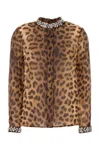 Zimmermann Crush Shirt In Leopard