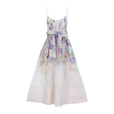 Zimmermann Printed Linen Blend Dawning Dress