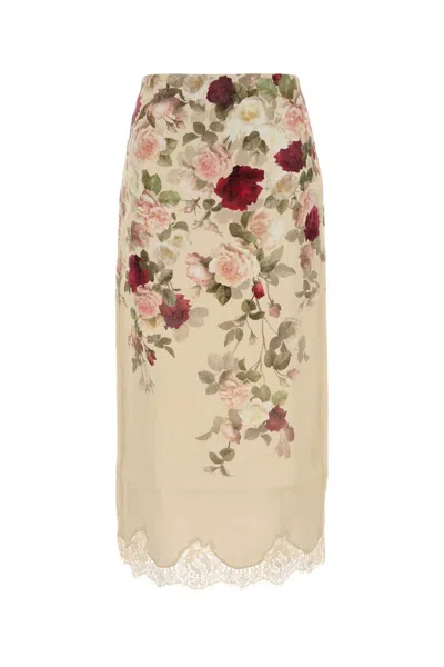 ZIMMERMANN ZIMMERMANN PRINTED LINEN HYPNOTIC SKIRT