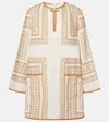 Zimmermann Printed Linen Tunic In White