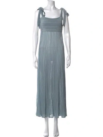 Pre-owned Zimmermann Printed Long Dress In Blue