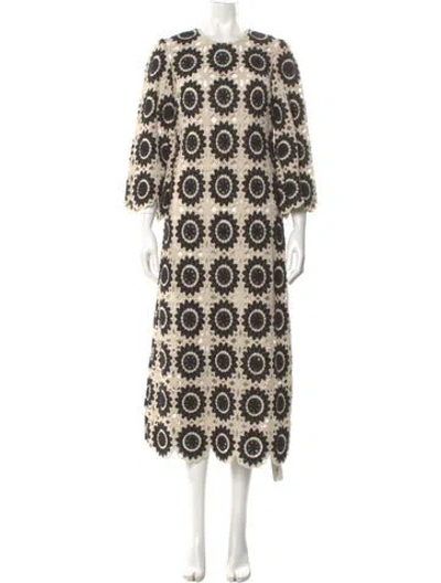 Pre-owned Zimmermann Printed Long Dress In Neutral