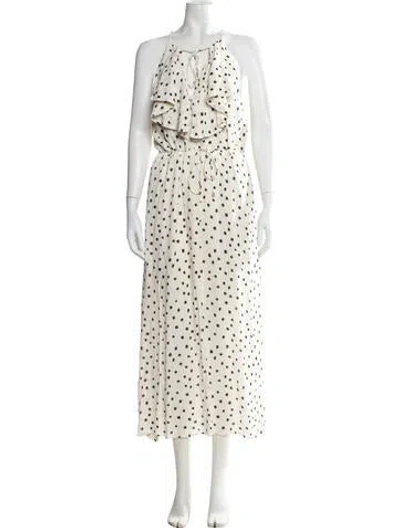 Pre-owned Zimmermann Printed Long Dress In Neutral