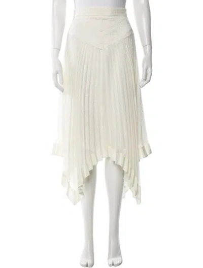Pre-owned Zimmermann Printed Long Skirt In Neutral