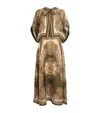 Zimmermann Mahon Paisley Print Habutai Silk Maxi Dress In Blue