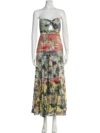 Pre-owned Zimmermann Printed Midi Length Dress