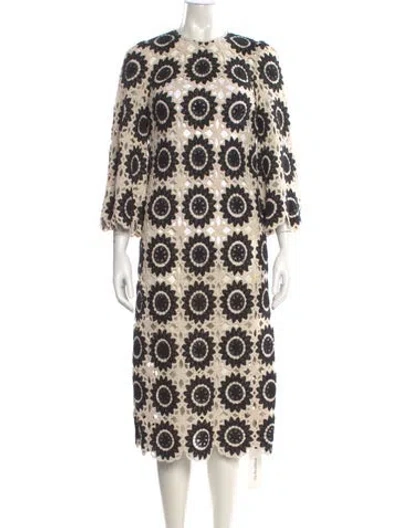Pre-owned Zimmermann Printed Midi Length Dress In Black