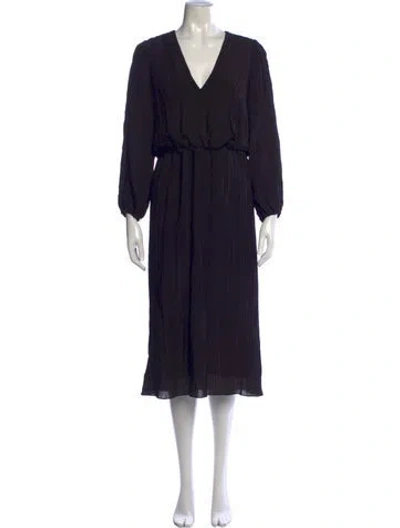 Pre-owned Zimmermann Printed Midi Length Dress In Black