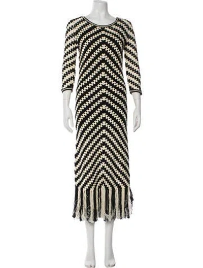 Pre-owned Zimmermann Printed Midi Length Dress W/ Tags In Neutral