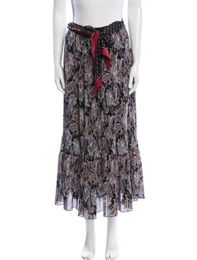 Pre-owned Zimmermann Printed Midi Length Skirt