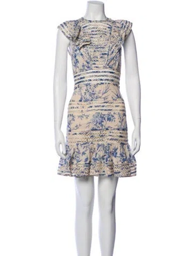 Pre-owned Zimmermann Printed Mini Dress
