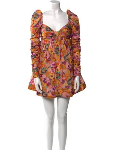Pre-owned Zimmermann Printed Mini Dress