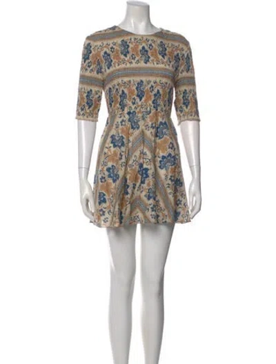 Pre-owned Zimmermann Printed Mini Dress