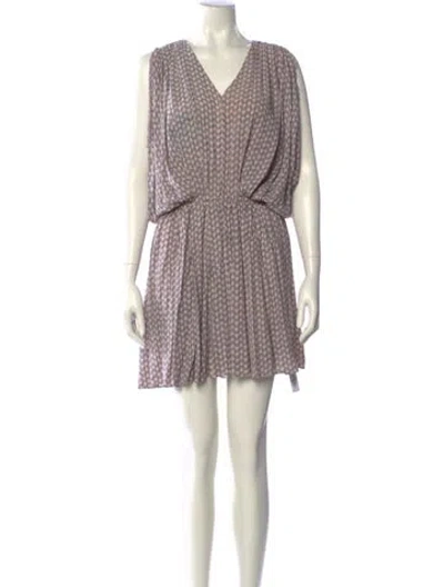 Pre-owned Zimmermann Printed Mini Dress In Black