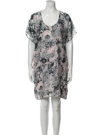 Pre-owned Zimmermann Printed Mini Dress In Blue