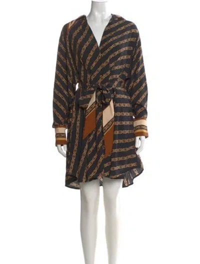 Pre-owned Zimmermann Printed Mini Dress In Multi