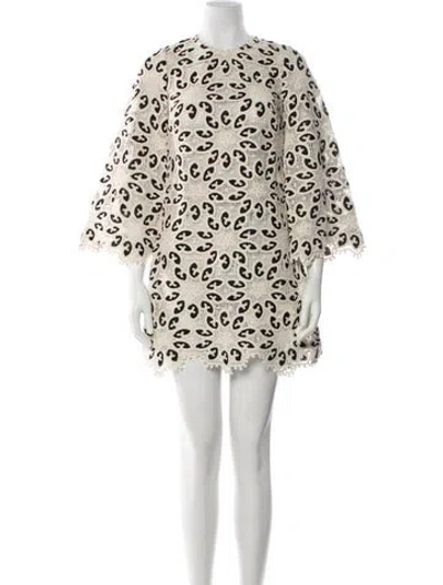 Pre-owned Zimmermann Printed Mini Dress In Multi