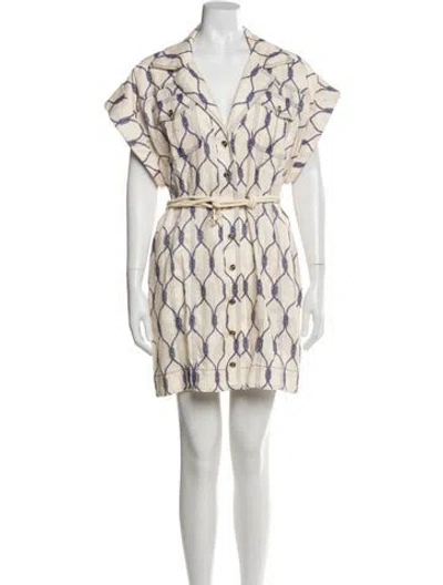 Pre-owned Zimmermann Printed Mini Dress In Multi