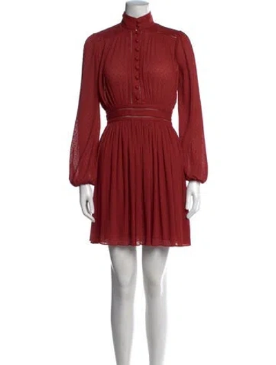 Pre-owned Zimmermann Printed Mini Dress In Orange