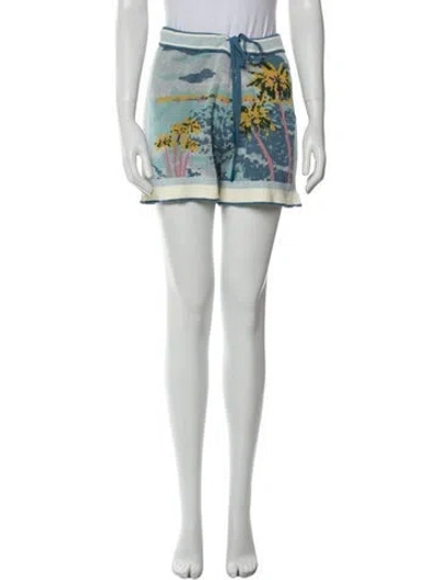 Pre-owned Zimmermann Printed Mini Shorts In Multi