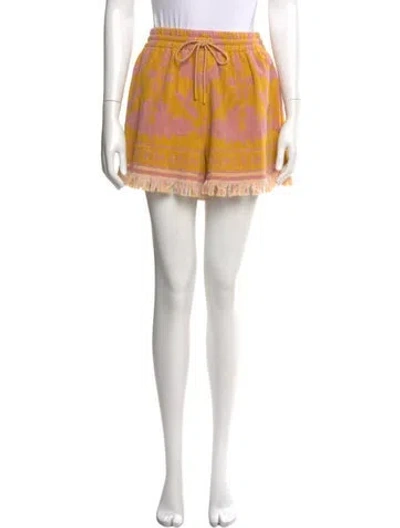 Pre-owned Zimmermann Printed Mini Shorts In Neutral