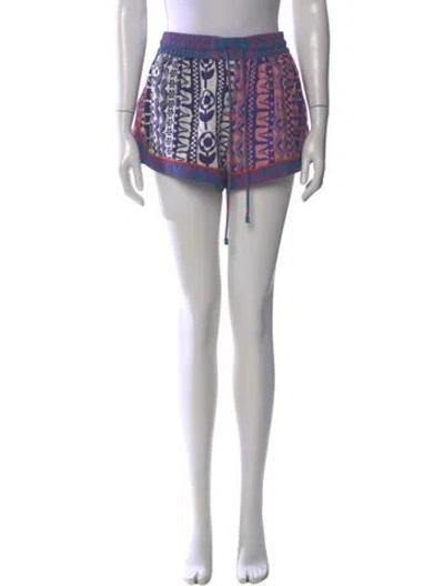 Pre-owned Zimmermann Printed Mini Shorts In Neutral