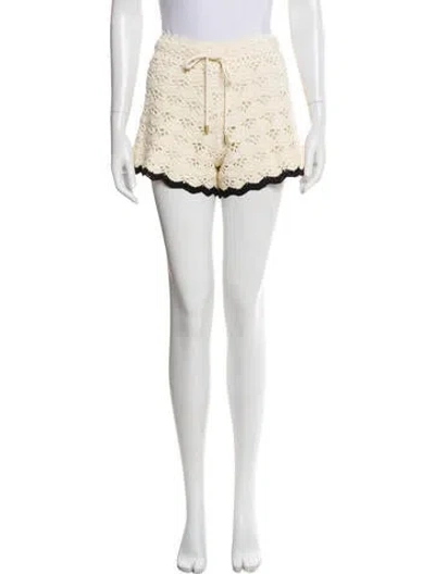 Pre-owned Zimmermann Printed Mini Shorts W/ Tags In Blue