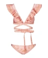 Zimmermann Como Printed Ruffled Bikini In Pink