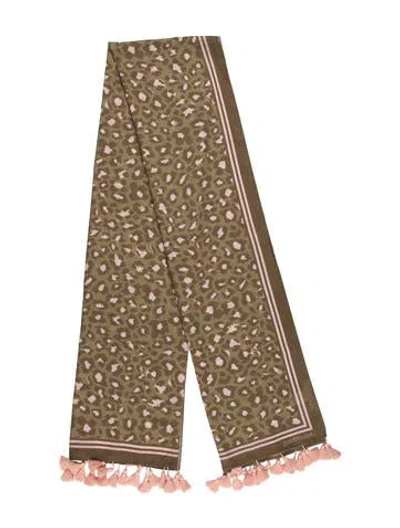 Pre-owned Zimmermann Printed Scarf In Pink