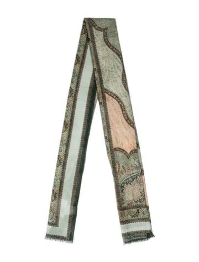 Pre-owned Zimmermann Printed Scarf W/ Tags In Green