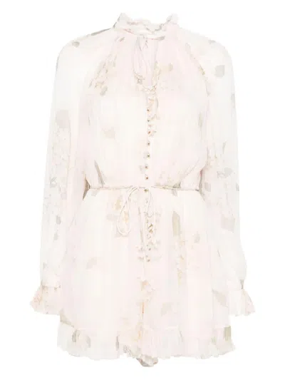 Zimmermann Printed Short Playsuit