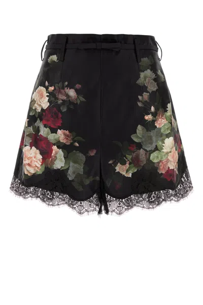ZIMMERMANN PRINTED SILK BLEND HYPNOTIC SHORTS