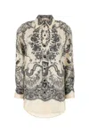 Zimmermann Crush Printed Silk Shirt