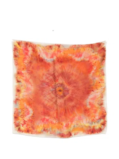 Zimmermann Printed Silk Foulard In Red