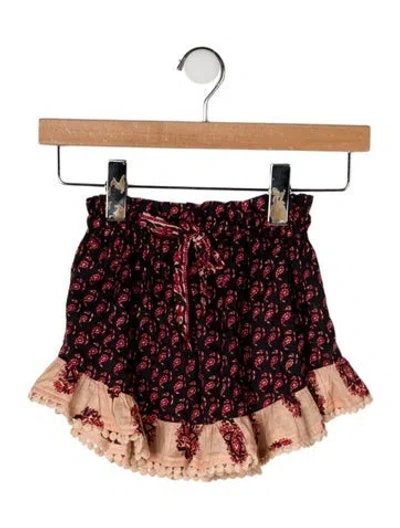 Pre-owned Zimmermann Babies' Printed Skirt In Black