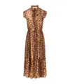 Zimmermann All-over Printed Sleeveless Dress In Brown
