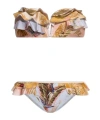 Zimmermann Botanical Print Strapless Bikini