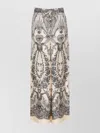 Zimmermann Printed Wide Leg Trousers With Elastic Waistband
