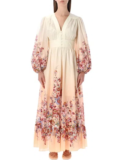 ZIMMERMANN ZIMMERMANN AWAKEN FLORAL DEEP-V MAXI DRESS