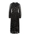 Zimmermann Pussybow Midi Dress In Multi
