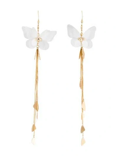 Pre-owned Zimmermann Pvc Butterfly Tassel Earrings In Multi