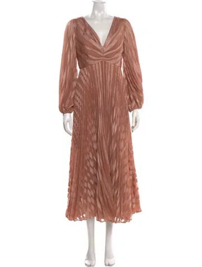 Pre-owned Zimmermann Pvc Long Dress W/ Tags In Pink