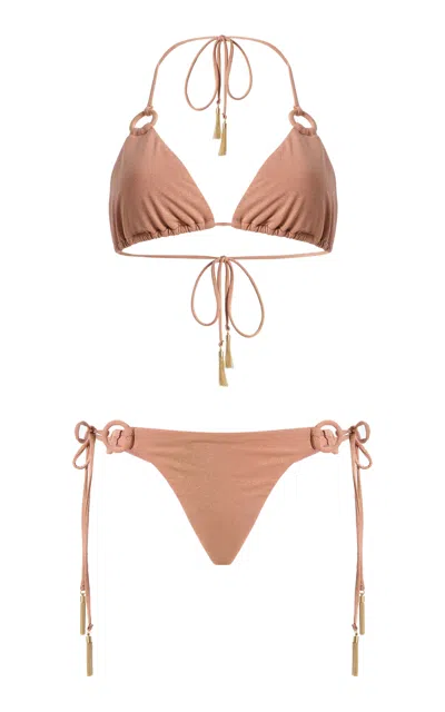 Zimmermann Radiance Ring Bikini Set In Pink