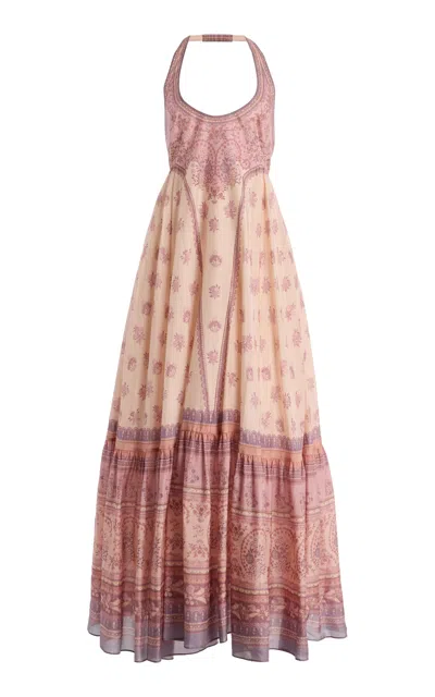 Zimmermann Radiance Silk Maxi Dress In Multi