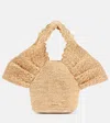 Zimmermann Raffia Bucket Bag In Beige